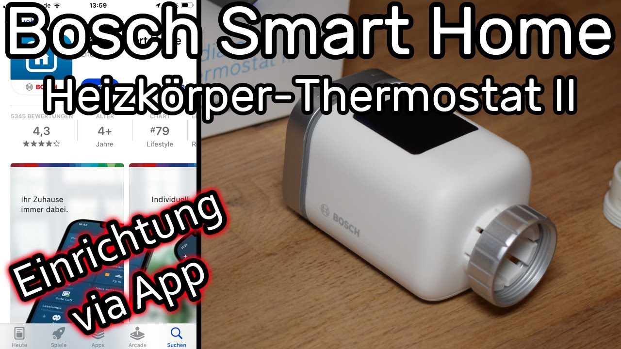 Bosch Smart Home Mit Alexa Verbinden Bosch Smart Home Heizkörper-Thermostat II einrichten und mit Controller