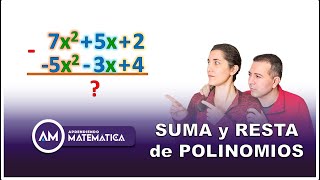 SUMA y RESTA de POLINOMIOS (VERTICAL) | Aprendiendo Matemática