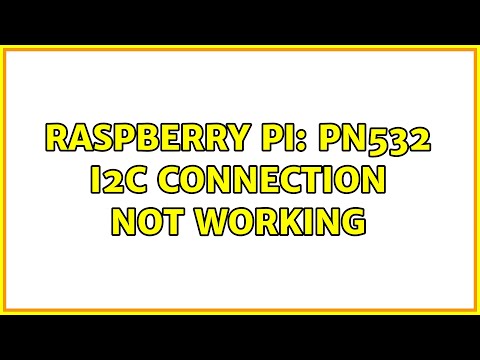 Raspberry Pi: PN532 I2C Connection not working