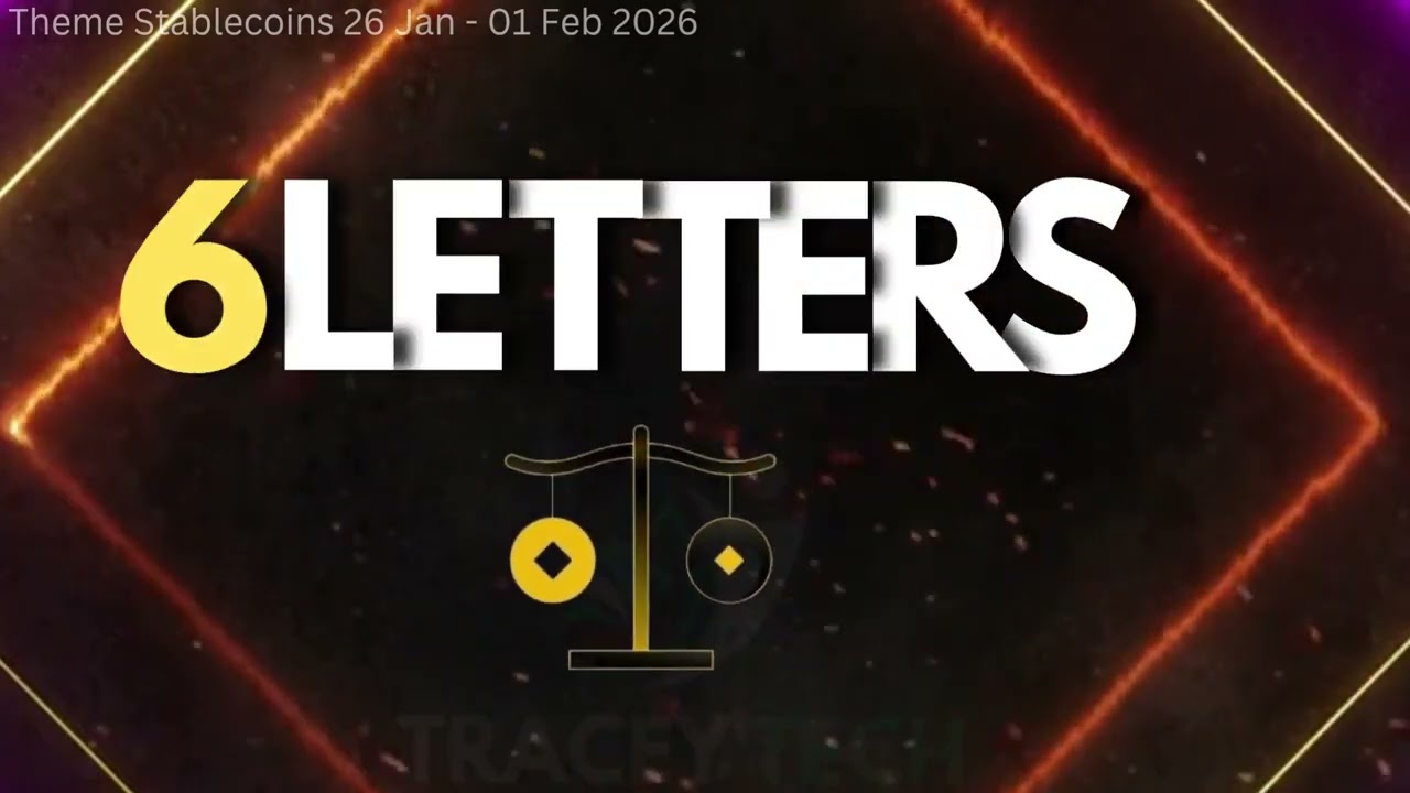Theme Stablecoins | Binance Crypto WODL Answers Today | All Letters WOTD 26 .01 to 01 . 02 tak