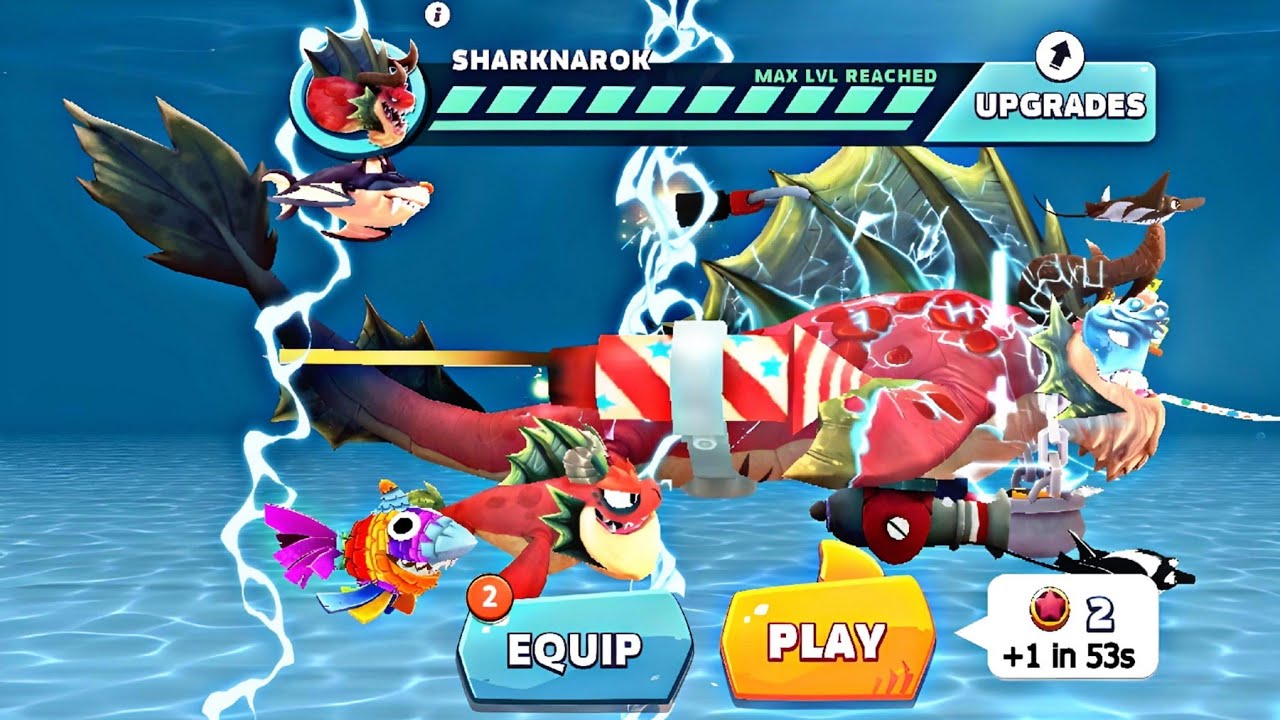 Hungry Shark Evolution - All Sharks Unlocked - SHARKNAROK Gameplay #1 ...