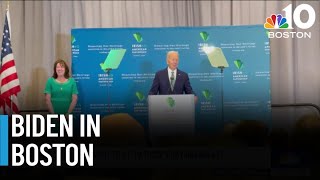 Biden makes surprise appearance on St. Patrick's Day in Boston