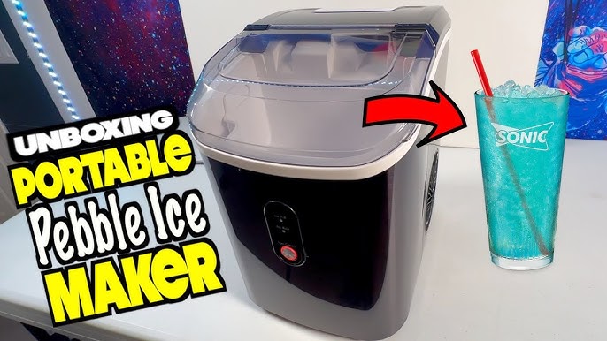 FREE VILLAGE Countertop Ice Maker, Portable Ice Maker w/Handle, 6 Mins -  Jolinne