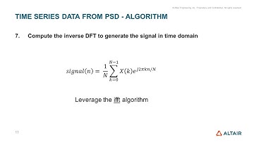 Altair Compose: Signal Processing - Time Series Data from PSD