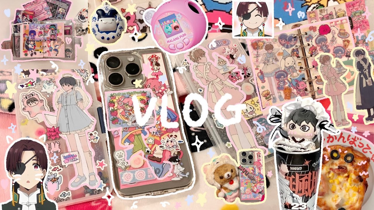 슬금슬금 돌아온 오타쿠의 일상이랄까 | 오타쿠 브이로그 | 대패프렌즈 말랑쁘니 | 쉽겟 타오바오 다이어리 꾸미기 홍대 굿즈샵 가비지타임 랜깡 택배깡 otaku vlog  diary