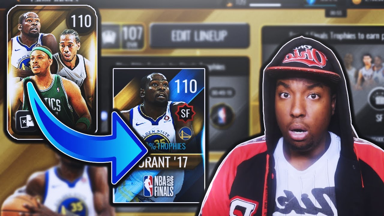 COMPLETING THE NEW 110 OVR NBA FINALS FLASHBACK MVP KEVIN DURANT IN NBA LIVE MOBILE 20!!!