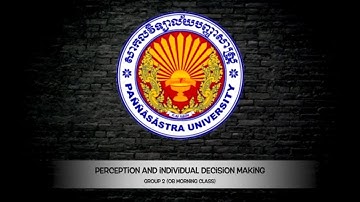 Perception and Individual Decision Making - Short Film