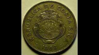Costa Rica 2 Colones 1968