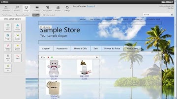 Adding a featured products widget using the iHost.net eStore