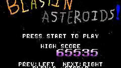 blastin asteroids for GameBoy Advance