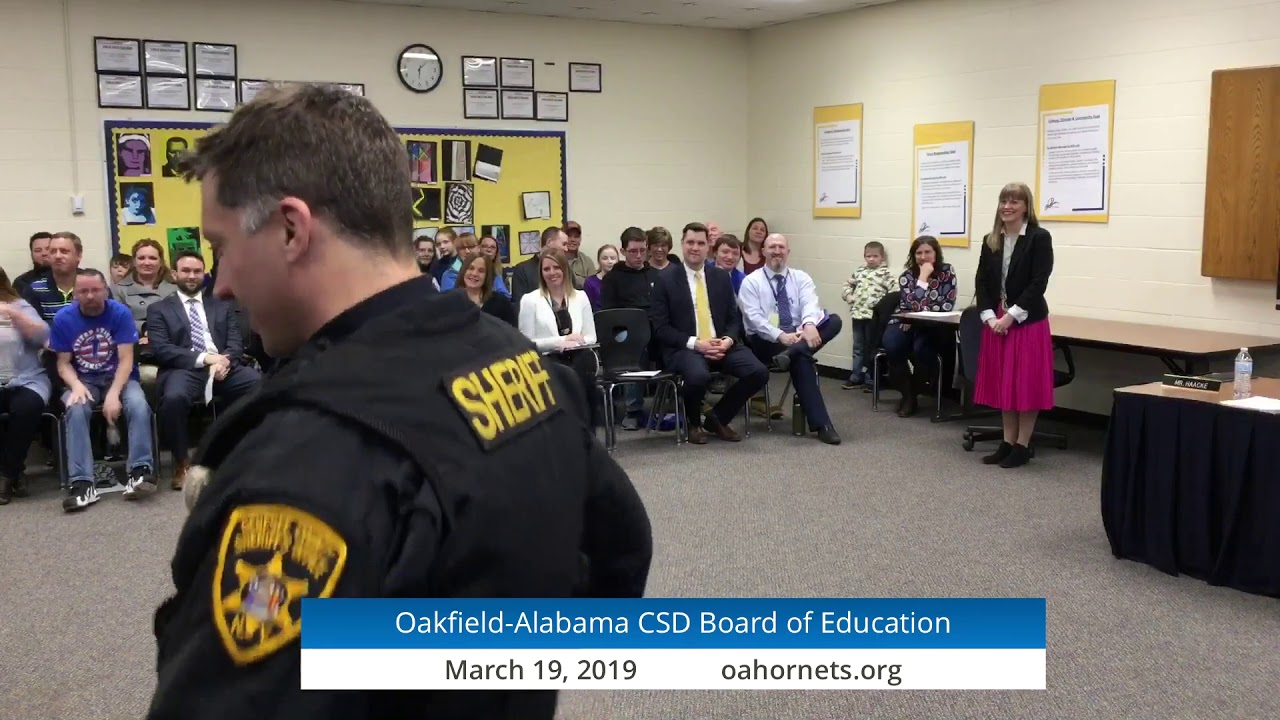 March 19 2019 OakfieldAlabama CSD Board of Education Meeting YouTube