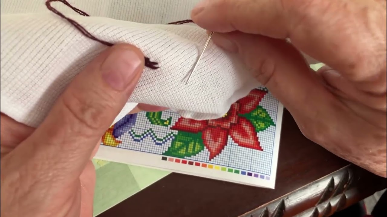 Hiniciando una nueva servilleta de Punto de cruz/ parte 1