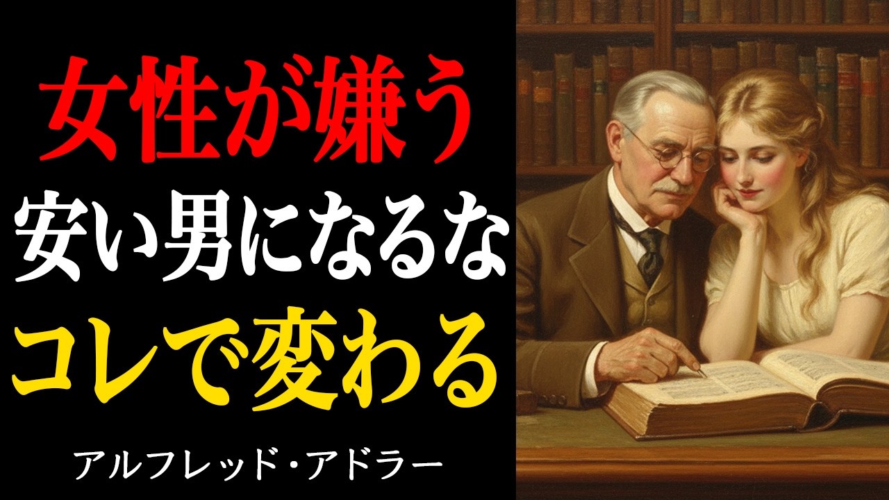【99％が知らない】アドラーが暴く『安い男』の正体｜あなたが大切にされない理由