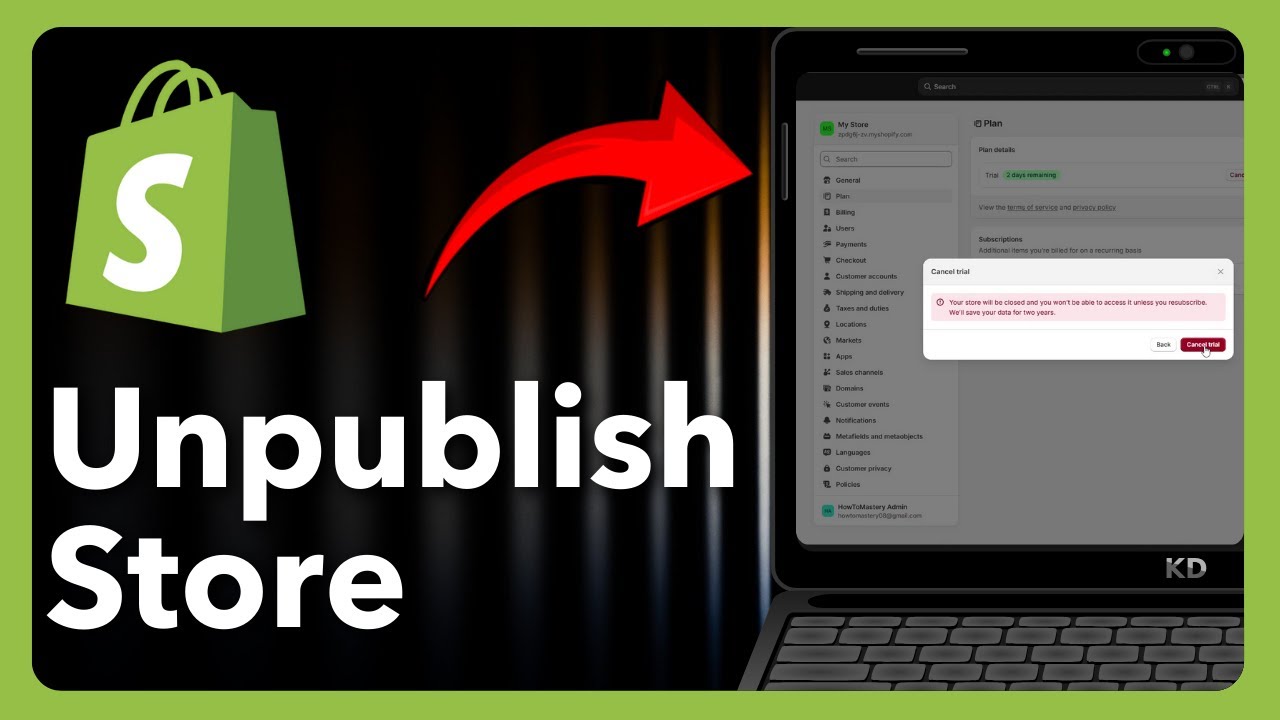 How To Unpublish Store On Shopify - Quick Tutorial