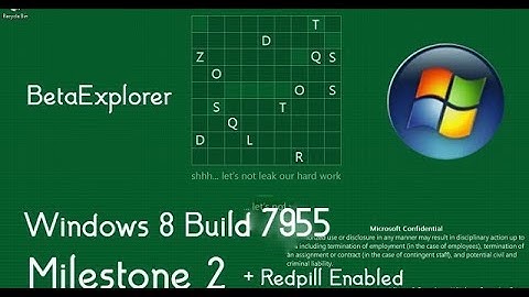 8 | #BetaExplorer Microsoft Windows 8 Build 7955