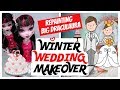 WINTER WEDDING DAY / MONSTER HIGH DOLL REPAINT / BIG 17'' INCH BRIDE DRACULAURA / HOW TO CUSTOMIZET