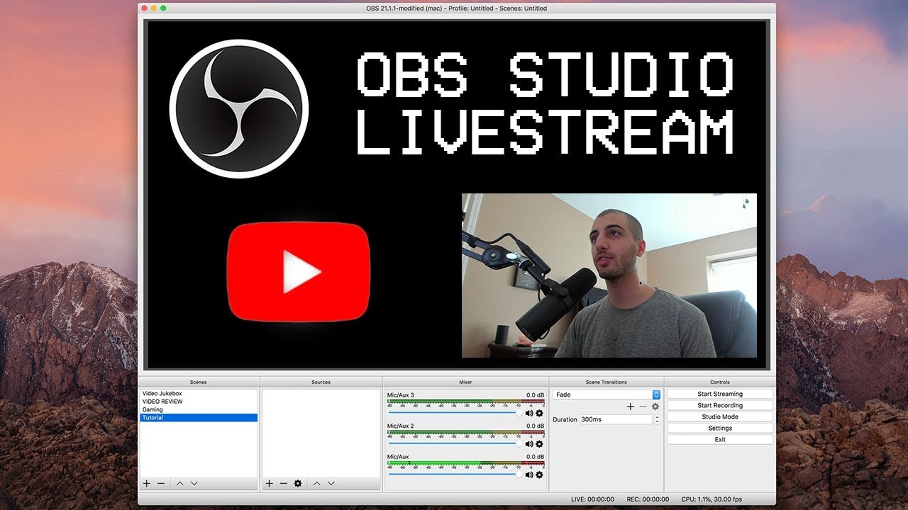 Go Live on  with OBS Studio