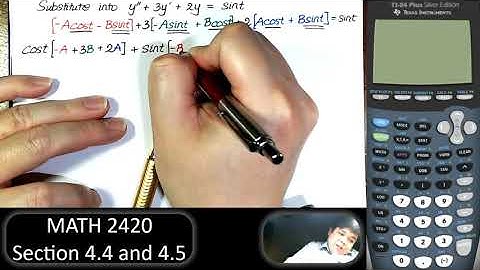 Differential Equations - Section 4.4 and 4.5