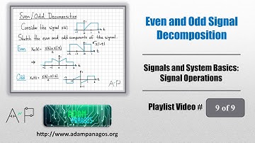 Even and Odd Decomposition of a Signal