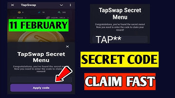 Tapswap Secret Menu Code | Tapswap Update | How to Find Tapswap Secret Menu Code | Tapswap Listing