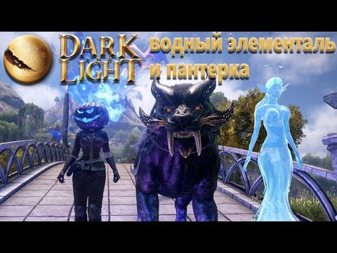 Dark and Light - приручение стихии воды и пантеры - как приручить водного элементаля