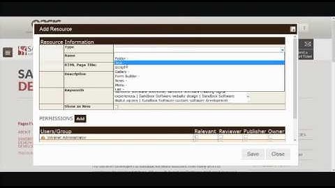 Creating a New Text Resource Instance in OASIS CMS