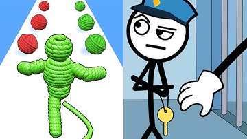 Rope Man VS Thief Puzzle Max Levels Walkthrough Android, iOS Update Gameplay P125