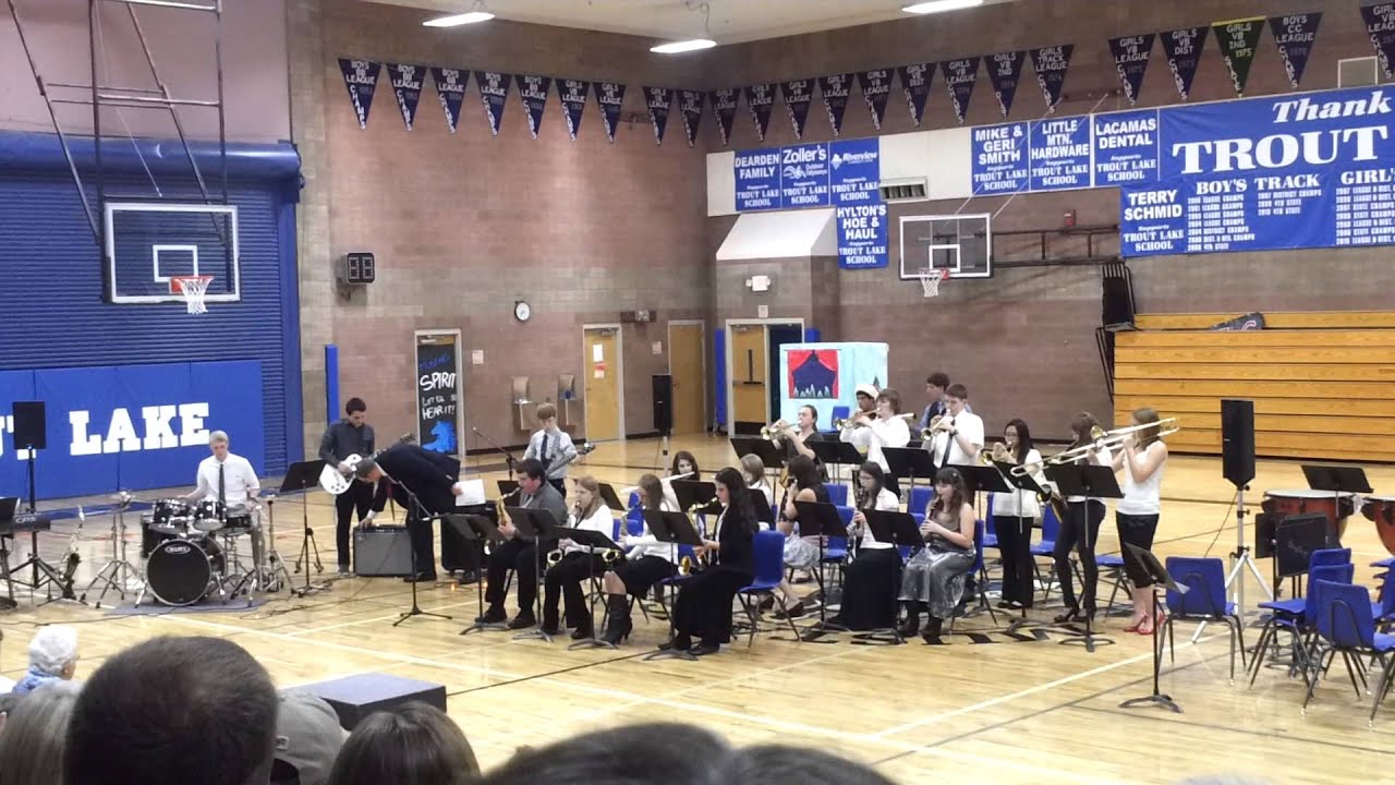 Trout Lake High school Performing Walk the Dinosaur. YouTube
