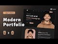 Build a Complete Personal Portfolio Website using HTML CSS JavaScript | step by step |
