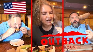 BRITS go to the OUTBACK STEAKHOUSE in NEW JERSEY!