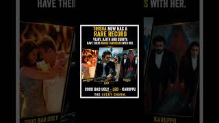 Trisha Krishnan Creates Rare Kollywood Record With Vijay, Ajith Kumar & Suriya Blockbusters