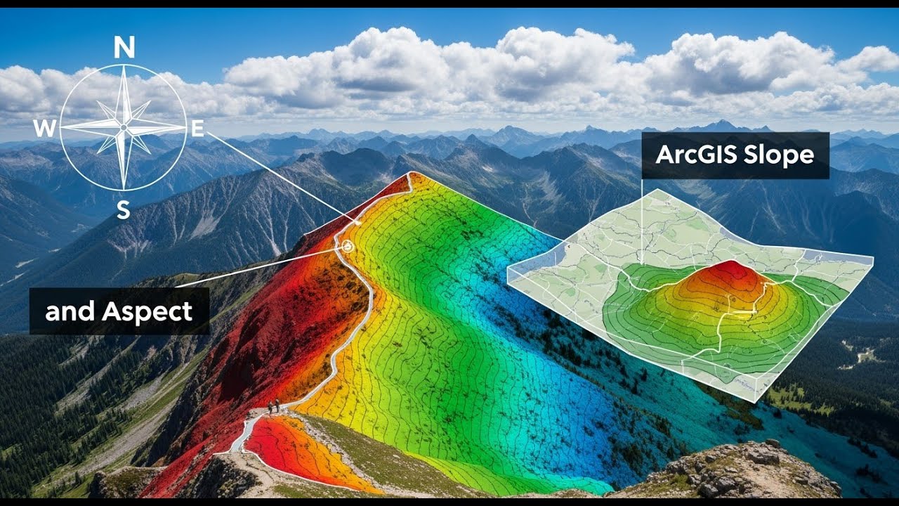 Slope and Aspect Analysis in ArcGIS | DEM Slope Aspect GIS Tutorial ...