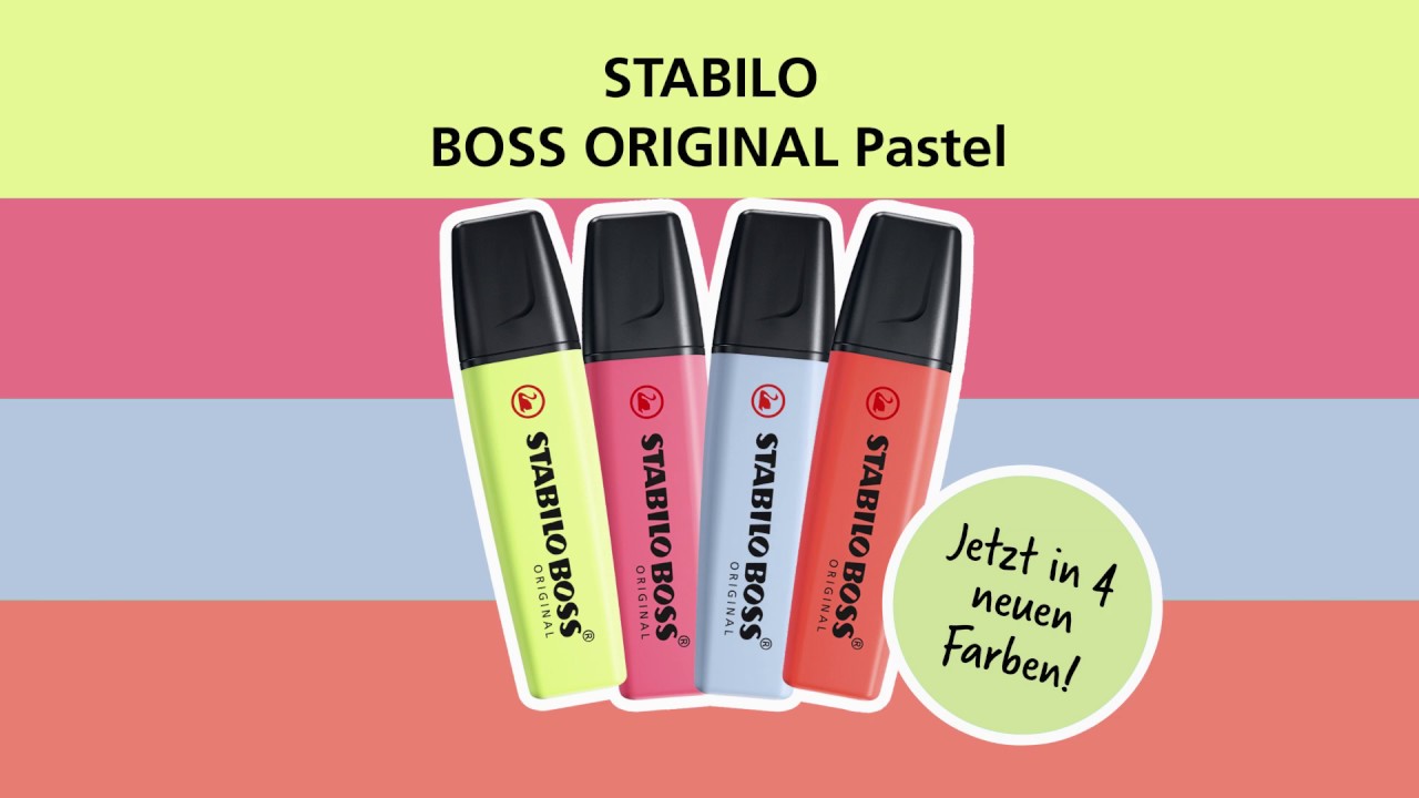 6 Pastell STABILO BOSS Textmarker 6 Original Gemischt 6 Packungen - Doppelpackung 12 insgesamt 6 Pastell STABILO BOSS Textmarker 6 Original Gemischt 6 Packungen - Doppelpackung 12 insgesamt