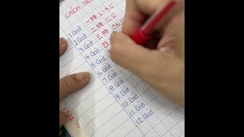 Cách nói giờ trong tiếng nhật