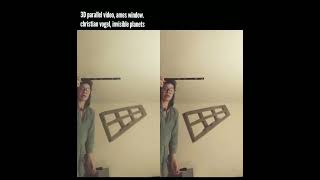 Ames Window, 3D Video against Christian Vogel,  Invisible planets