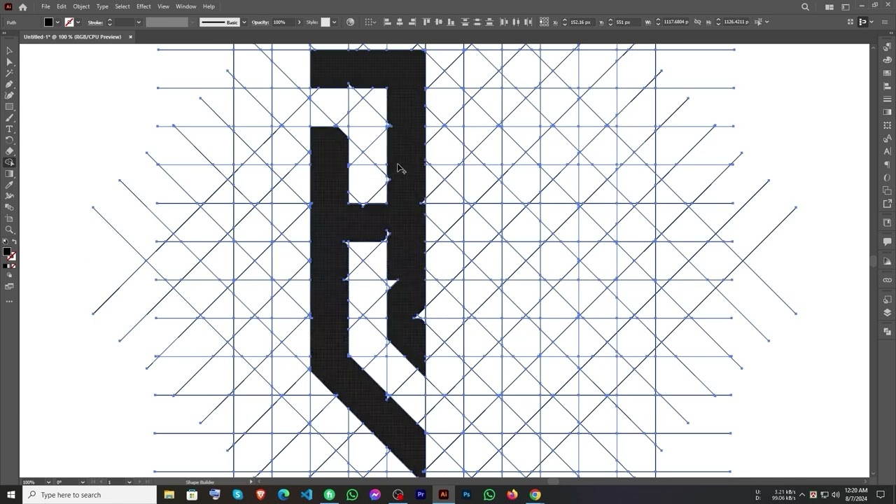 Grid Logo Design Tutorial || Adobe Illustrator ||