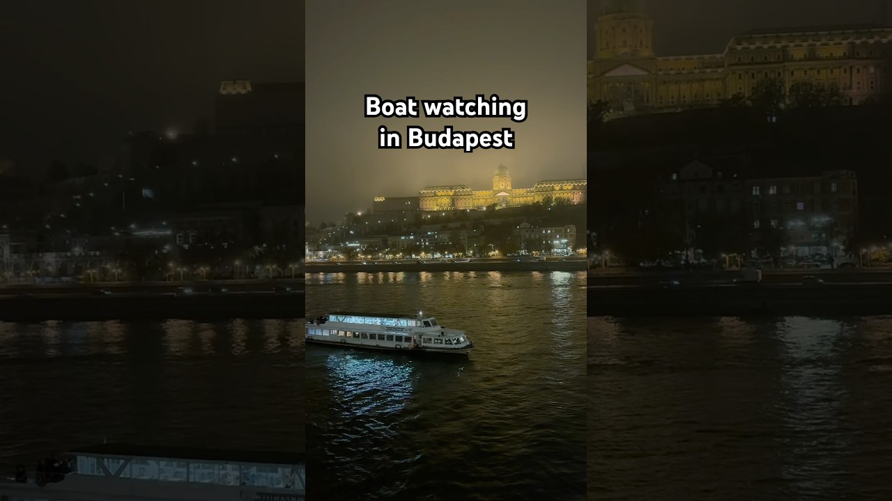 Boat watching in Budapest 🚤 