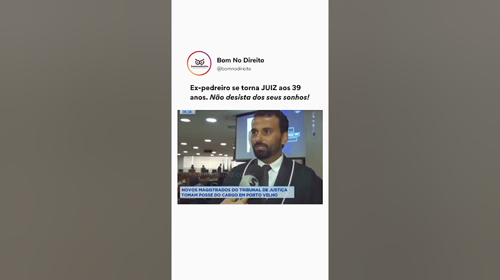 EX-PEDREIRO SE TORNA JUIZ AOS 39 ANOS #shorts