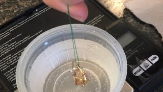 using “water” to PROVE “real gold” (specific gravity) screenshot 2