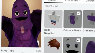 Making GRIMACE A ROBLOX ACCOUNT