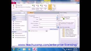 Microsoft Office Access Tutorial 2010 Switchboard Forms 18.1 Employee Group Training