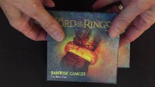 THE LORD OF THE RINGS™ - Samwise Gamgee Silver u0026 Gold Coins Unboxing