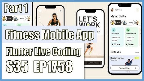 [Flutter] Flutter Live Coding EP1758 (Fitness App Part 1)