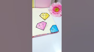 Cute bookmark 💎 Paper Diamond #diy #craft #art #artandcraft #handmade #papercraft