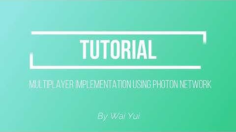 Lab 3 Multiplayer Photon Network Endless Running Game Tutorial (Cantonese Version)