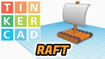 How to make a RAFT | Step by step - Tinkercad 3D Design tutorial