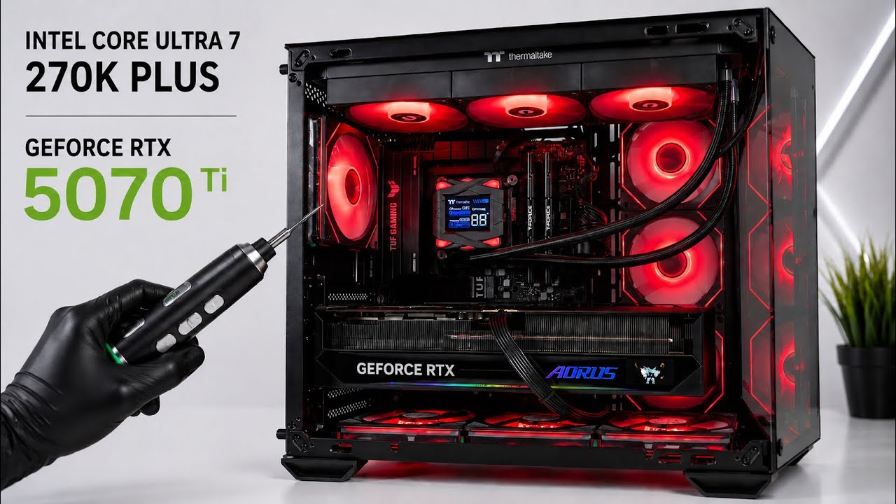 Intel Core Ultra 7 270K Plus + RTX 5070Ti Gaming PC Build 