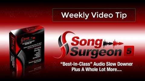 Audio sound quality settings in Song Surgeon