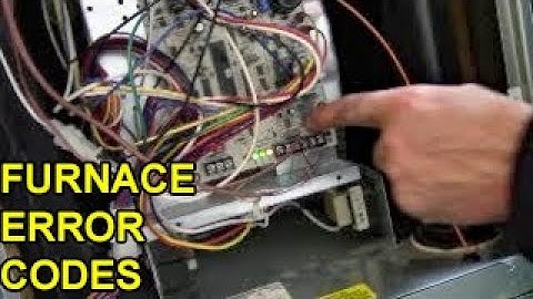 Furnace Error Fault Code Lights - Repair, Troubleshoot, Fix, Diagnose