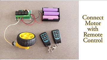 How to Control  Motor with Wireless Remote Control